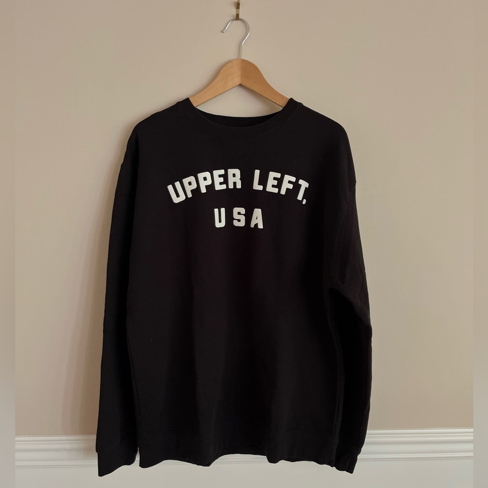 THE GREAT PNW unisex black crewneck sweatshirt size XL